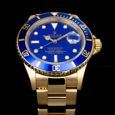 rolex sub marine acciao oro quadro blu 2008|rolex sottomarino stampato.